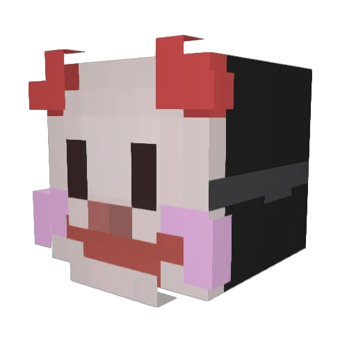 Hello Minecraft avatar head, 3D render