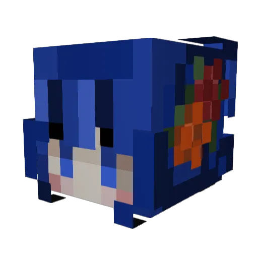 HelloBeastie_ Minecraft avatar head, 3D render