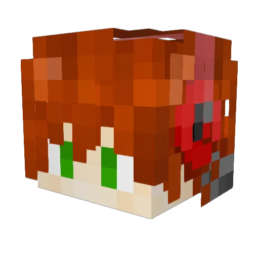 HelloBoyzzzz Minecraft avatar head, 3D render