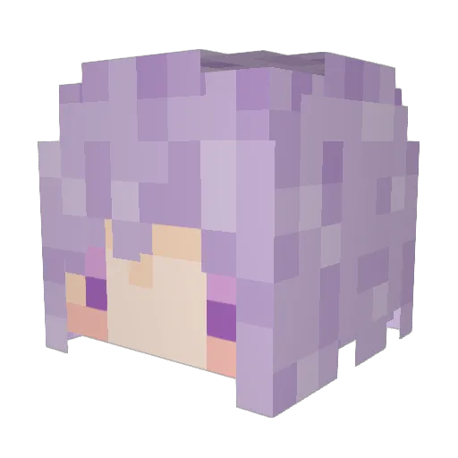 HelloCC Minecraft avatar head, 3D render