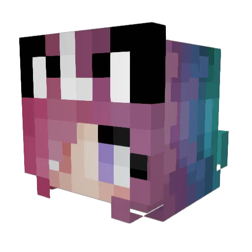 HelloCakebread Minecraft avatar head, 3D render