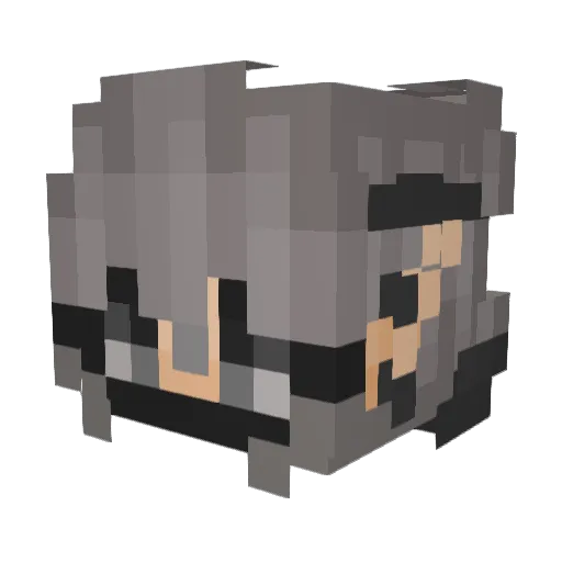 HelloColdWorld Minecraft avatar head, 3D render