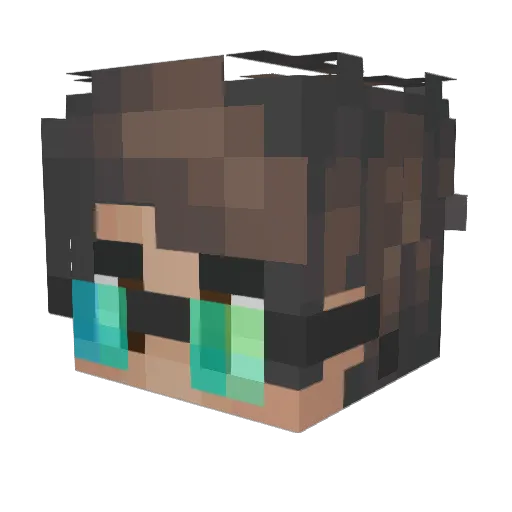 HelloFellah Minecraft avatar head, 3D render