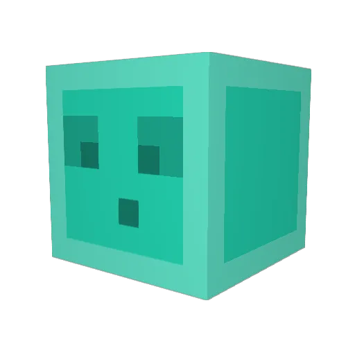 HelloGirlypop Minecraft avatar head, 3D render