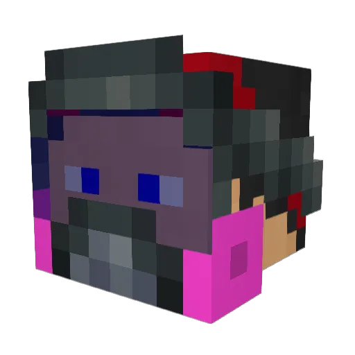 HelloImSghetti Minecraft avatar head, 3D render