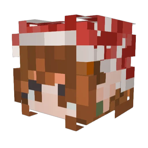 HelloJune14 Minecraft avatar head, 3D render