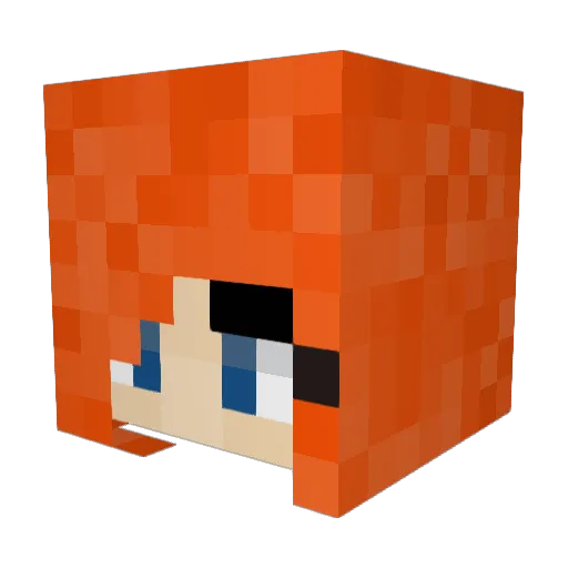 HelloKitty20010 Minecraft avatar head, 3D render