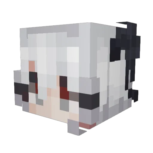 HelloKittyCCP Minecraft avatar head, 3D render