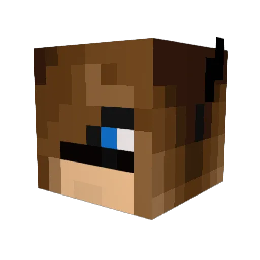 HelloKittyMurder Minecraft avatar head, 3D render