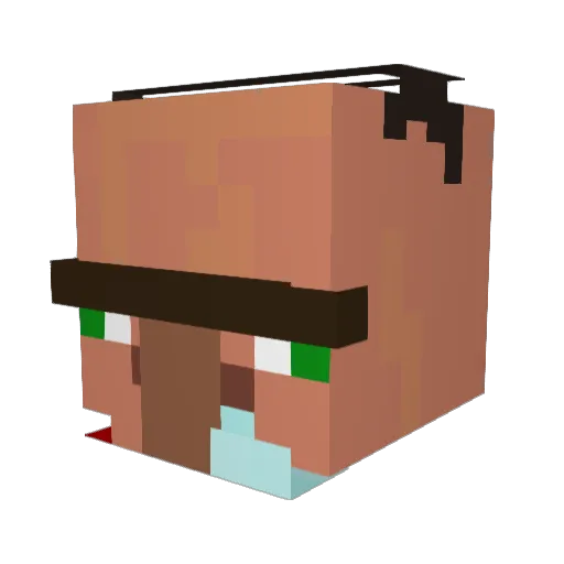 HelloLime Minecraft avatar head, 3D render