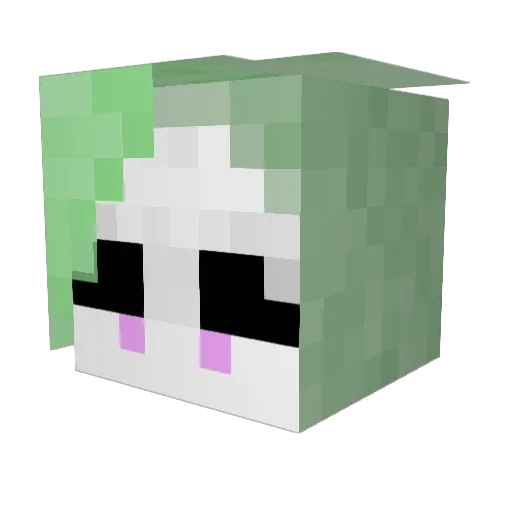 HelloOzzyG Minecraft avatar head, 3D render