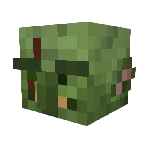 HelloRango Minecraft avatar head, 3D render