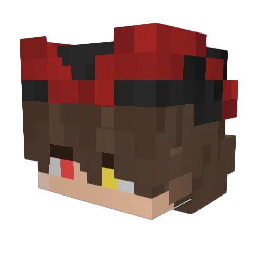 Minecraft-Avatar von HelloSnipes: Kopf als 3D-Render