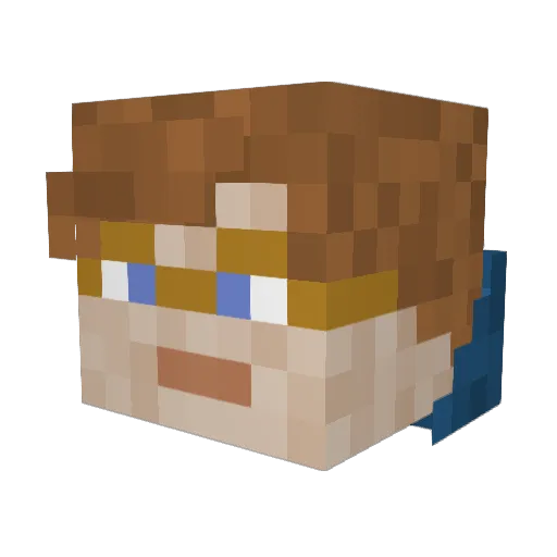 HelloThere1320 Minecraft avatar head, 3D render