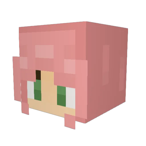 Hello_Fai Minecraft avatar head, 3D render