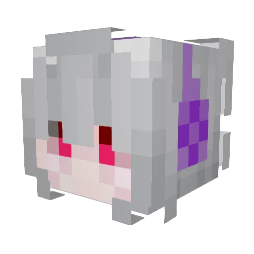 Hello_Paper Minecraft avatar head, 3D render