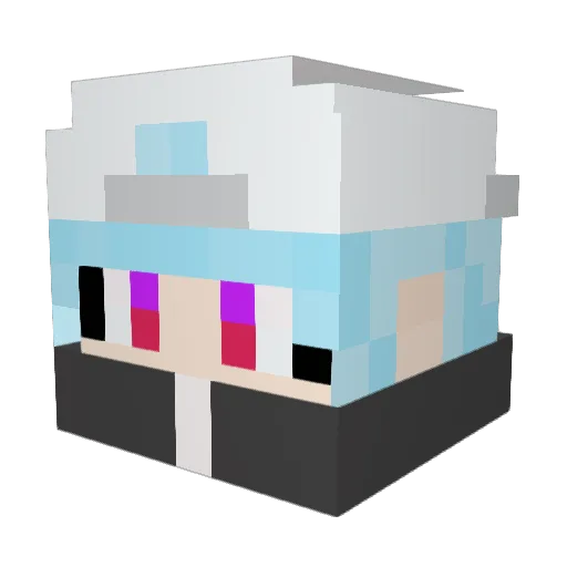 Hello_ez Minecraft avatar head, 3D render
