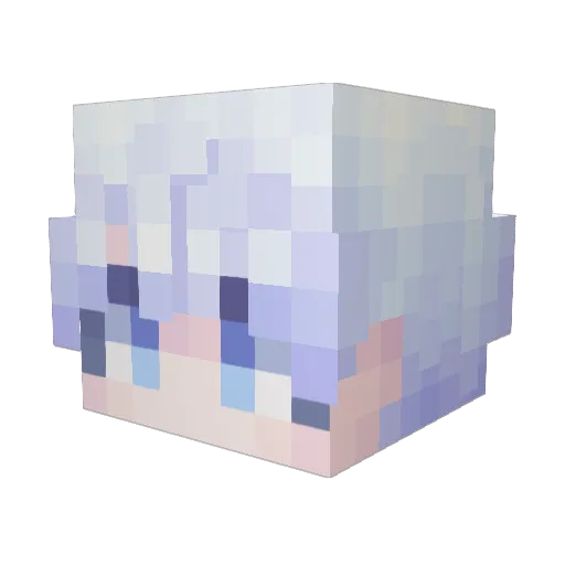 Hello_naroro Minecraft avatar head, 3D render