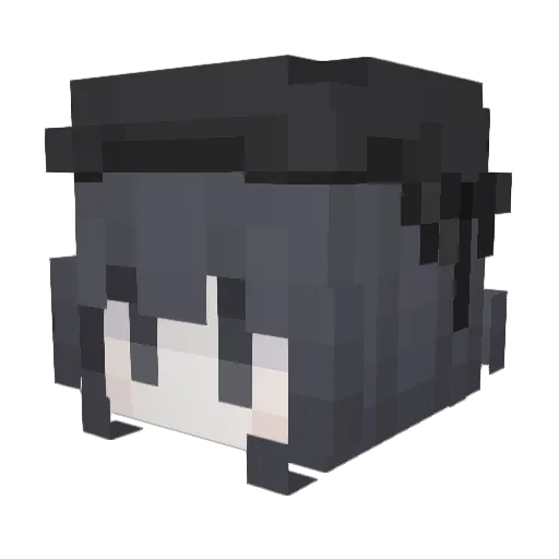 Hellobeen Minecraft avatar head, 3D render