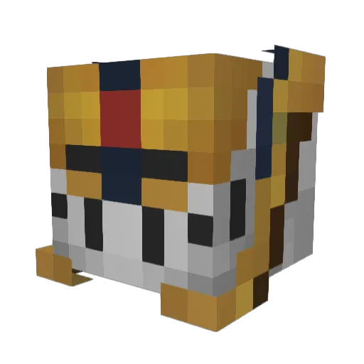 Hellochicken24 Minecraft avatar head, 3D render