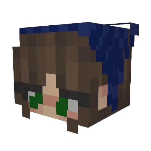 Hellokittygal12 Minecraft avatar head, 3D render