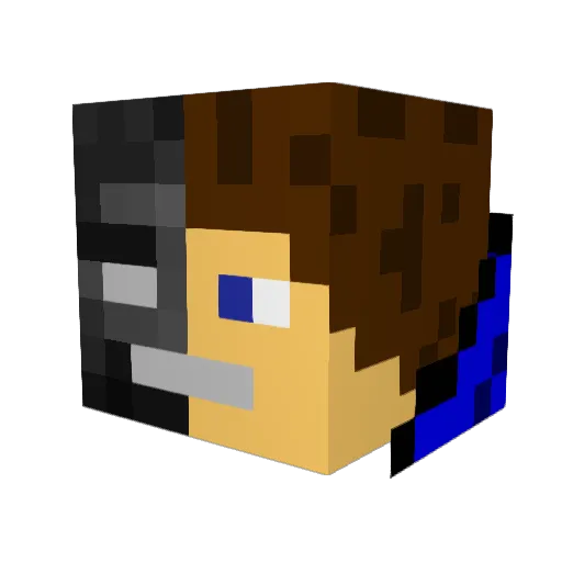 Hellomeisdimitri Minecraft avatar head, 3D render