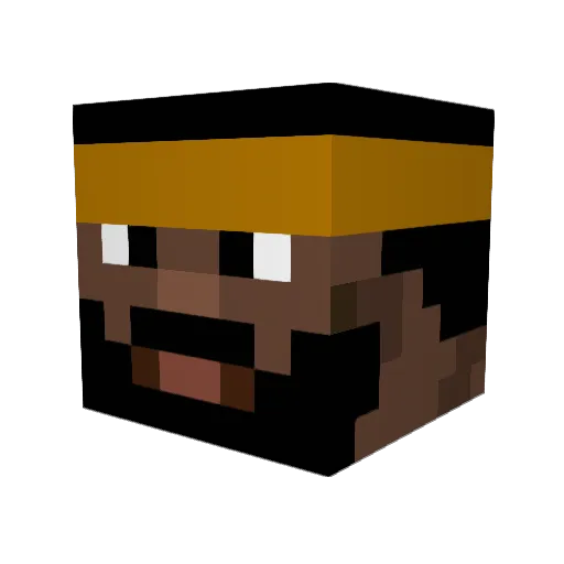 Hellomeme21 Minecraft avatar head, 3D render