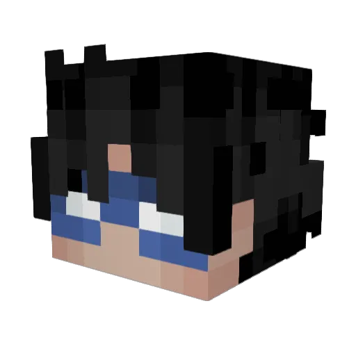 Helloween007 Minecraft avatar head, 3D render