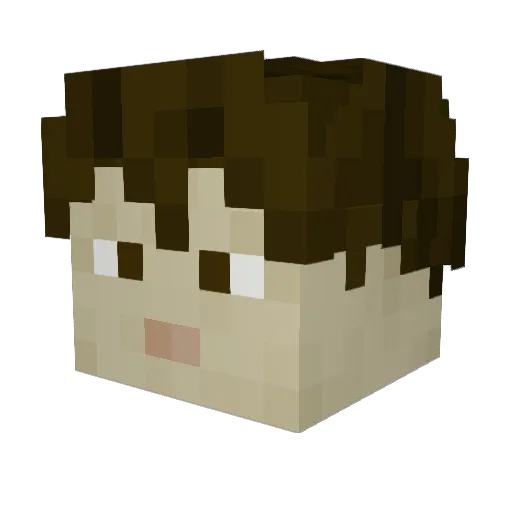 HellowhyamIhere Minecraft avatar head, 3D render