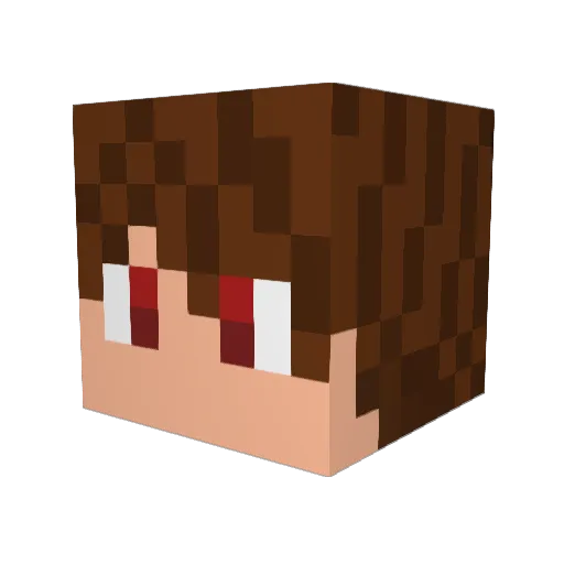 Helloyourname Minecraft avatar head, 3D render