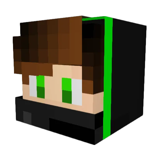 Hells2707 Minecraft avatar head, 3D render