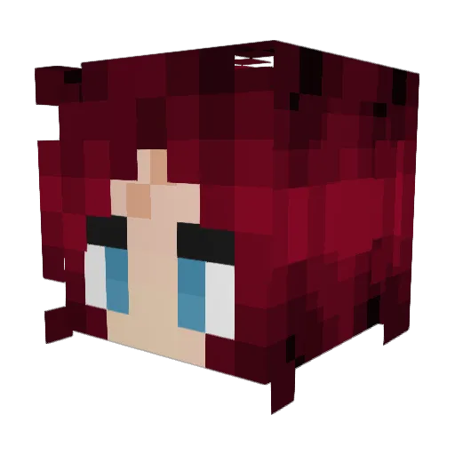 HellsBells__ Minecraft avatar head, 3D render