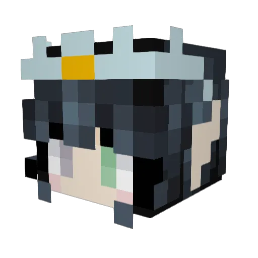 HellsDraki Minecraft avatar head, 3D render