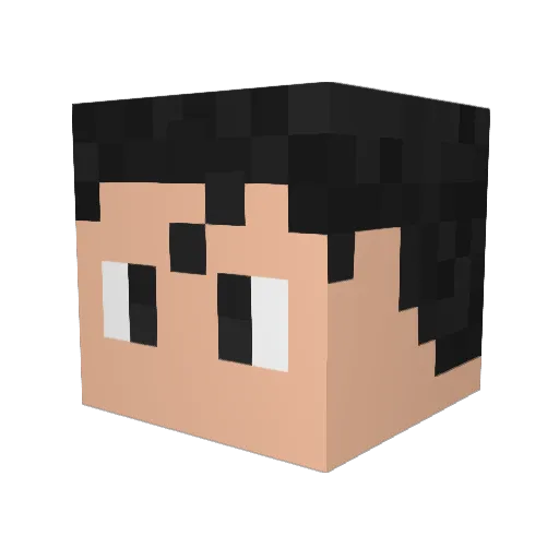 Hellsing36000 Minecraft avatar head, 3D render