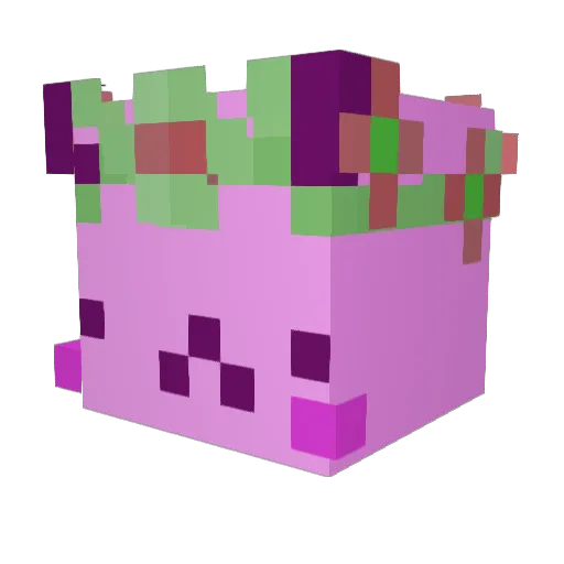 HelluvaBlunt Minecraft avatar head, 3D render