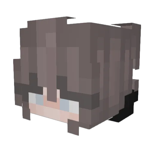 Helly_mp3 Minecraft avatar head, 3D render