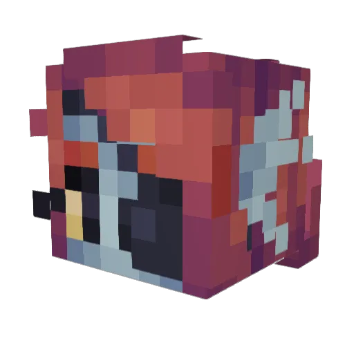 Hellyss_ Minecraft avatar head, 3D render
