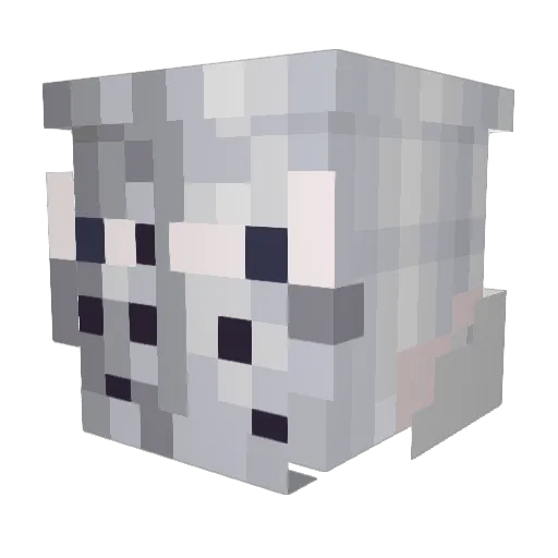 Helmiot Minecraft avatar head, 3D render