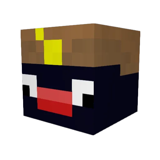 Helmsmen2 Minecraft avatar head, 3D render