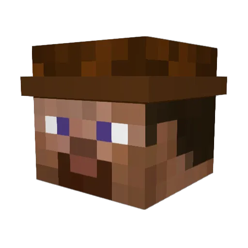 Helmut8078 Minecraft avatar head, 3D render