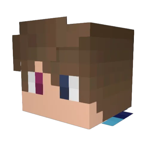 Helmut_HD Minecraft avatar head, 3D render