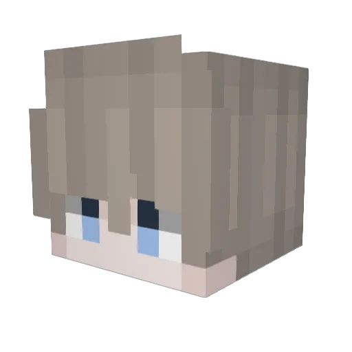 HelmwaldRIP Minecraft avatar head, 3D render