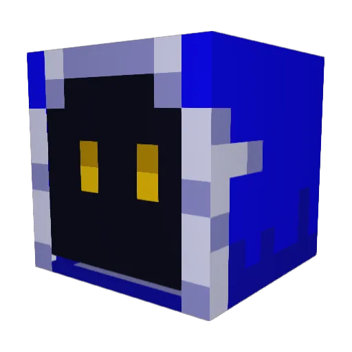 Helnrei Minecraft avatar head, 3D render