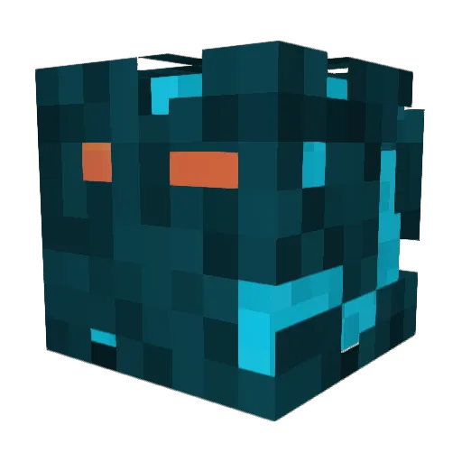 Helock Minecraft avatar head, 3D render