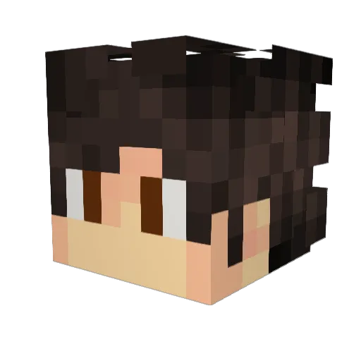HelodermaF5 Minecraft avatar head, 3D render