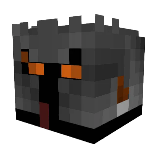 Helorn Minecraft avatar head, 3D render