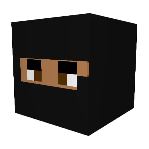 Helotia Minecraft avatar head, 3D render