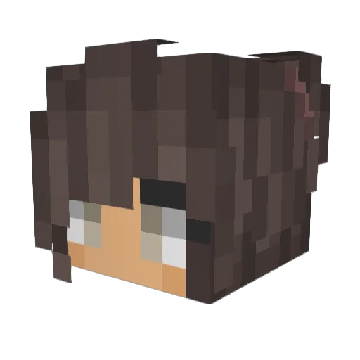 HelperEpicube Minecraft avatar head, 3D render