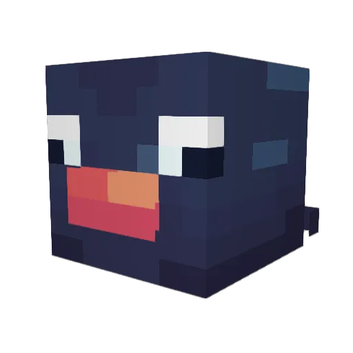 Helperguy Minecraft avatar head, 3D render