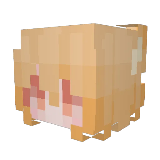 HelpfulSenkoSan Minecraft avatar head, 3D render